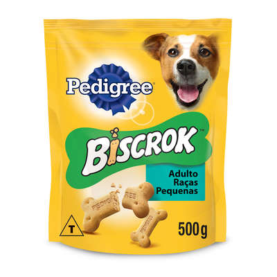 Biscoito Pedigree Biscrok Cães Adultos Raças Pequenas 500 g