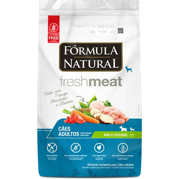 Fórmula Natural Fresh Meat Cães Adultos Mini e Pequeno Frango